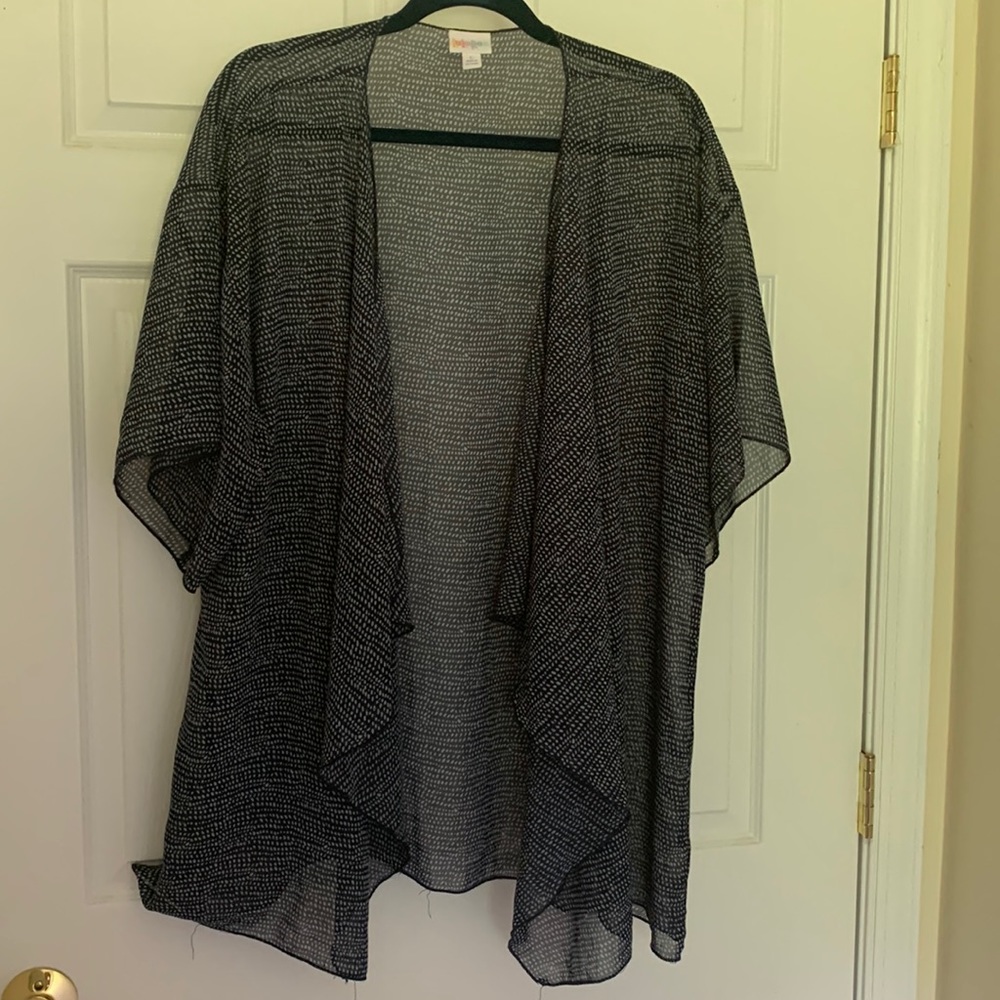Lindsey Kimono cover up blue and white